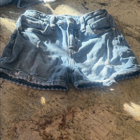 Lot of 7 Cat & Jack and Old Navy Blue Jean girls shorts Size 8 - Picture 7 of 8